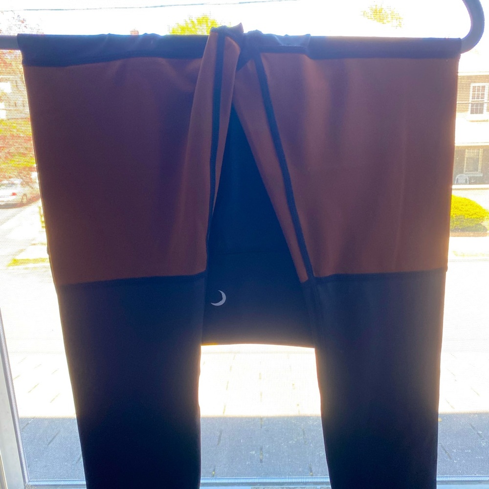 Two-Tone Brown and Black Women's Pants